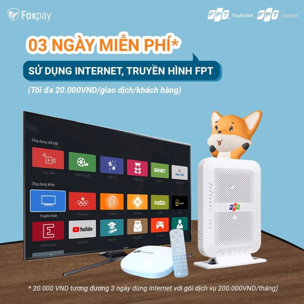 Ví điện tử Foxpay - Ví điện tử của FPT Telecom