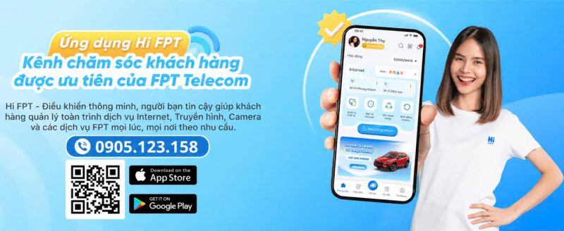 Hi FPT: ứng dụng quản lý hợp đồng, hỗ trợ báo hỏng mạng FPT 1 Hi FPT giup khach hang quan ly hop dong de dang